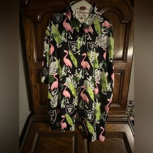 NFL apparal Raiders button down shirt
